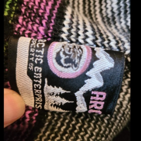 Rare Vintage 60s Arctic Cat Snowmobile Knit Graphic Sweater Shirt Pullover  M 38 - Picture 8 of 13